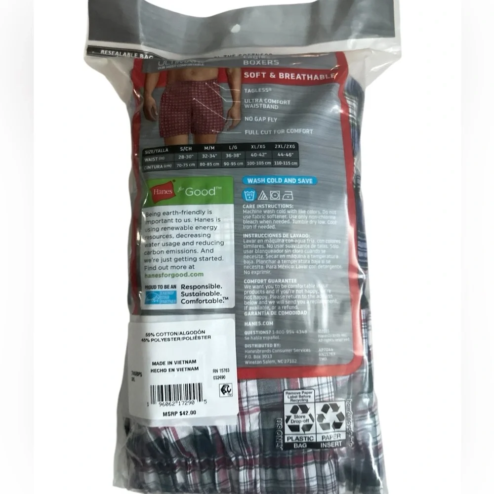 Hanes men’s tagless